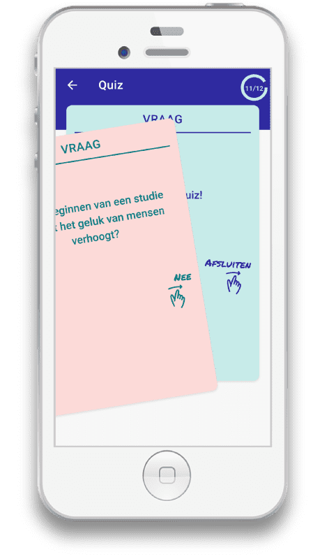 Werkgeluk App PlanHR - De Quiz Screenshot Werkgeluk App - quiz